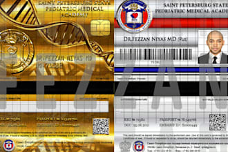 make you a business card / credit card / identity card / student card / visiting card