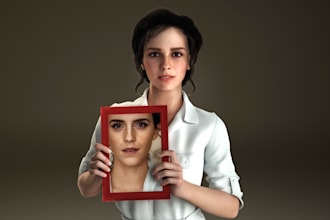 create realistic 3d character from your photos