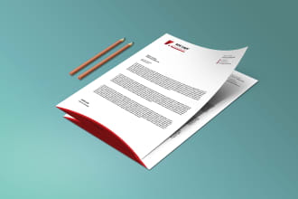 do letterhead design with ms word file