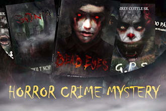 design a professional mystery or horror book cover