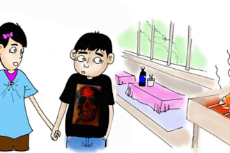 draw any illustration or cartoon for your business, blog, website, book or anything