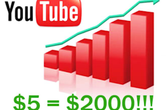 send you 1000/1500+ guaranteed real human Youtube views