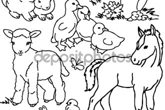 make a coloring book for children