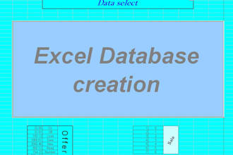 create a simple Database in Excel