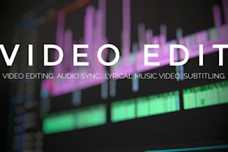 do AMAZING Professional video editing for you in 24 hours