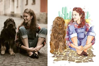 make an artistic water color art