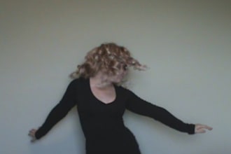 dance for 40 seconds dressed up like a black cat and promote a message