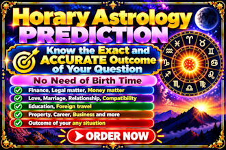 answer your one question by horary astrology
