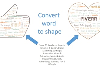 put your words into any shape