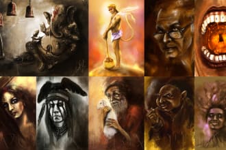 do illustration graphic design and digital painting