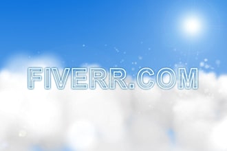 add you text or logo to this stunning HD cloud fly through animation