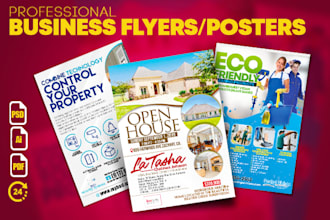 design a flyer, poster design for your business in 24 hours