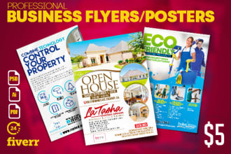 design a flyer, poster design for your business in 24 hours