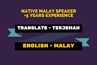 professionally translate from English to Malay