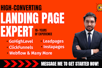 design leadpages instapages webflow website