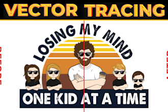 do vector tracing, redraw logo or convert image to vector file svg, ai, eps, pdf