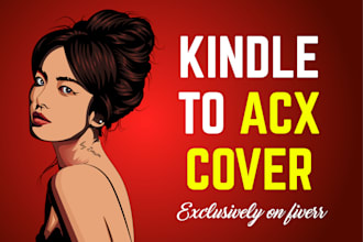 convert your book cover to acx cover in 48hrs