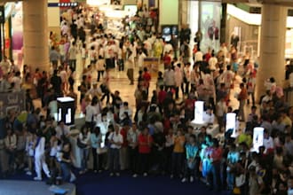 give out ur flyers,banners,ads or leaflets hardworkingly like an ant to 100 ppl in KL