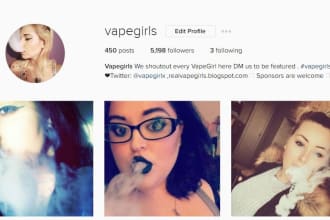 shoutout your brand on 2 vape instagram accounts