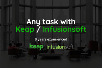 do any type task inside keap, infusionsoft