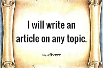 write a 400 word article on any topic