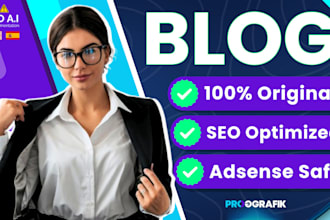 write your blog or website articles in spanish or english