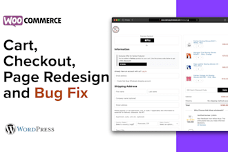 redesign checkout, cart, and payment pages for maximum conversions woocommerce