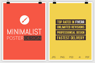 design awesome minimalist poster design