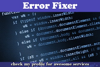 fix any problem on your website