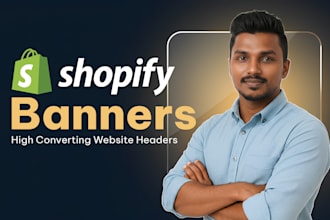 design high converting shopify website banners and headers