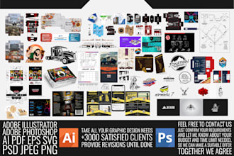 use adobe illustrator to complete your work