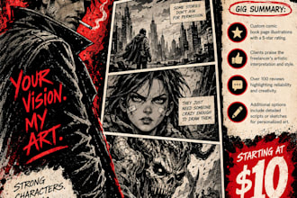 draw a comic book page for you