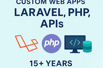 develop custom web application using PHP, laravel, cakephp