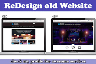 redesign your site to modern responsive look