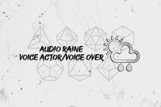 be your professional voice actor english, british, american, scottish, irish