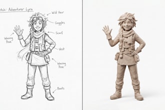 model any object into a 3d printable stl file