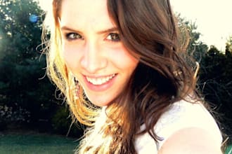 create a video testimonial with a cute accent