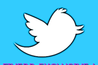sponsored tweet your message from 50+ different REAL Twitter profiles having thousand followers