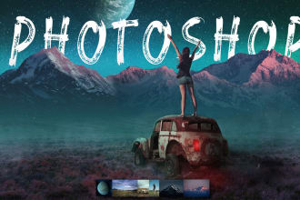 do photo manipulation and  fast photoshop editing