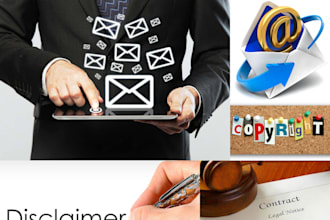 create necessary legal pages for all sort of sites