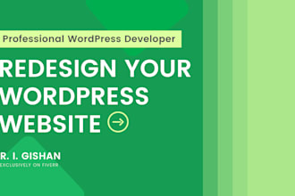 redesign website in wordpress or redesign wordpress website