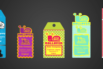 create awesome hang tag, label for your product