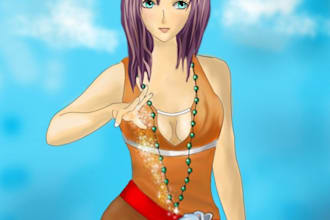 draw a nice picture for you in my style as shown