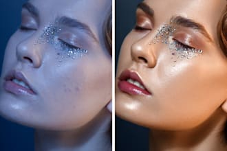 retouch high end beauty, product photography