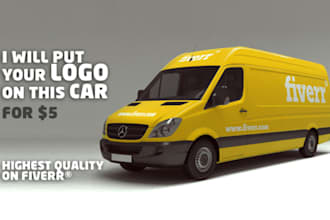 put your logo on this Mercedes Sprinter, doing a custom painting design for your business and product