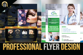do real estate flyer design, media kit, one pager, brochure