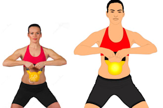 create redraw, vector, convert logo vector art illustration