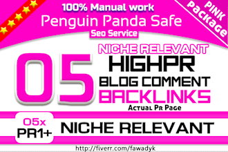 05 Pr1 Plus Niche Relevant Blog Comment Backlinks