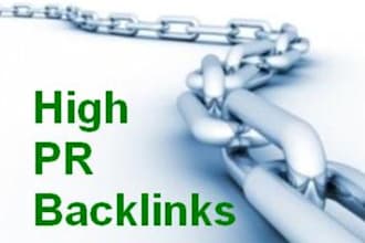 fully Manually backlink to 30 High PR sites + 5 PR8 Sites, make an rss, Submit rss, ping all urls