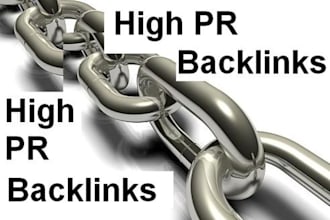 manually make 30 high PR backlinks